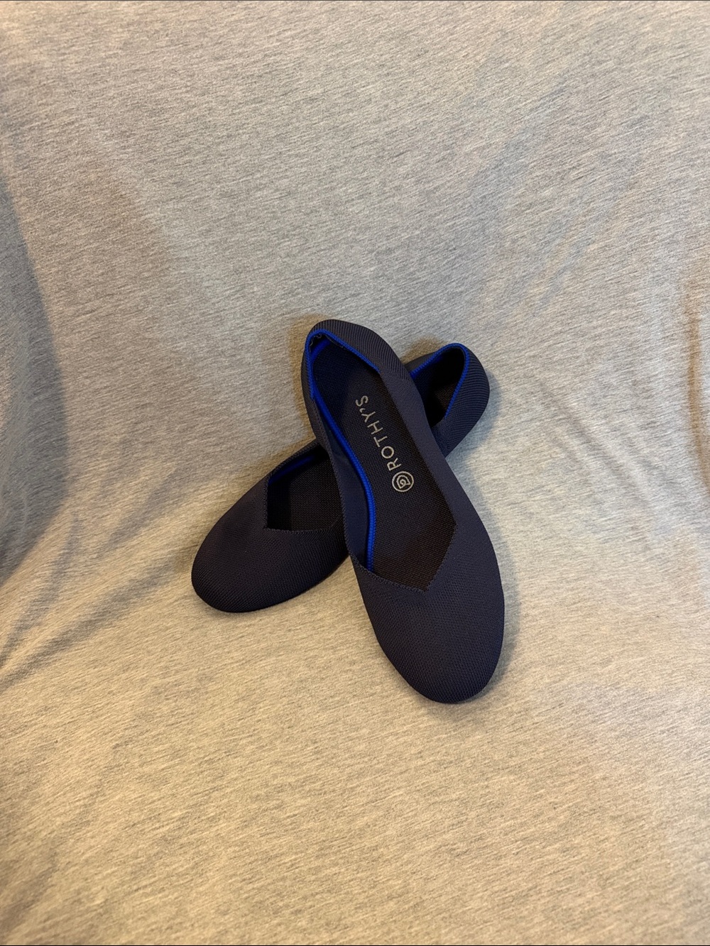 Rothy's Navy Blue Ballet Flat Slip-On